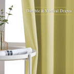 NICETOWN Paler Yellow Doorway Curtains 80 inches Long, Grommet Privacy Door - Image 5