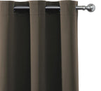 LEMOMO Blackout Curtains 66 x 84 inch/Chocolate Brown Curtains Set of 2 - Image 6