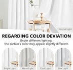 Deconovo Total Blackout Curtains 2 Panels W70 x L108— 100% Blackout, Thermal - Image 6