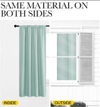 NICETOWN Bedroom Curtains Blackout Draperies, Aqua Blue, 1 Pair, 34-inch W x - Image 5