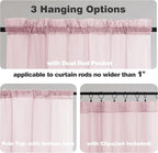 Chyhomenyc Blush Pink Sheer Curtains 84 Inches Long 2 Panels, Light Filtering - Image 5