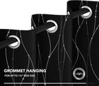 Deconovo Blackout Curtains, Thermal Insulated Noise‑Reducing Drapes, Wave Line - Image 7