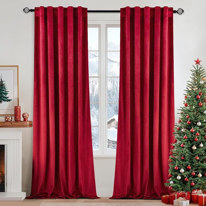 MIULEE Velvet Curtains 108 inches Long by MIULEE