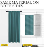 NICETOWN Blackout Curtains for RV Windows, Sea Teal, 2 Panels, Room Darkening - Image 5