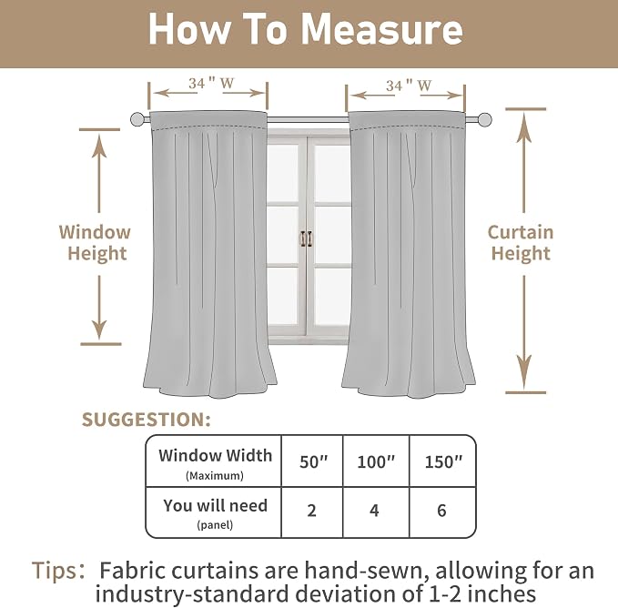 LAMIT 36 Inch Length Linen Curtains - Image 7