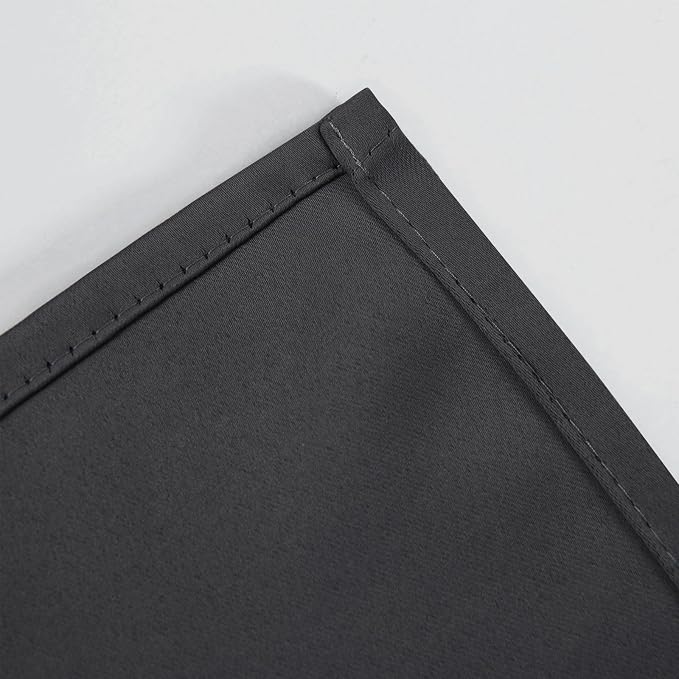 LEMOMO Dark Grey Thermal Blackout Curtains/52 x 95 Inch/Set of 2 Panels Room - Image 7