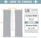 ChrisDowa Room Darkening Curtains 108 Inches Long 2 Panels Set - Image 5