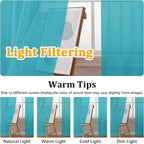 Gwine Turquoise Sheer Curtains 90 Inches Long 2 Panels Set, Light Filtering - Image 5