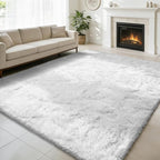 Shag Area Rug for Bedroom 4x6, Soft Fuzzy Rug Non-Shedding Indoor Plush Carpet by yulidayang