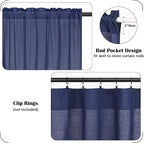 FRAMICS Farmhouse Swag Curtain, Boho Cotton Linen Valance Curtain, Country Rod - Image 7