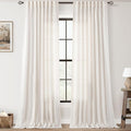 Extra Long 144 inch Curtains Linen Blend by Jolilight