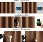 MIULEE Back Tab Blackout Curtains 96 Inch Long 2 Panels Set - Image 5