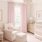 Light Pink Linen Curtains 108 Inches Long - Image 5