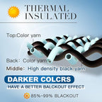 Yakamok Room Darkening Grommet Window Drapes Thermal Insulated Light Blocking - Image 3