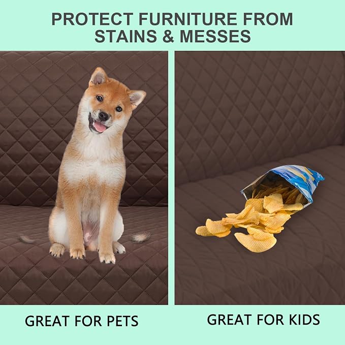 Reversible Loveseat Sofa Covers Couch Cover Furniture Protector - Image 5