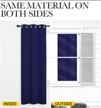 NICETOWN Navy Blue Blackout Curtains 120 inches Length - Image 5