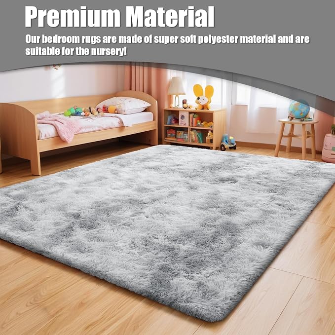 6x9 Fluffy Area Rug for Living Room, Shag Area Rugs for Bedroom, Soft Fuzzy Rug - Image 7