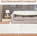 Easy-Going 100% Waterproof Couch Cover, Dual Waterproof Sofa Cover, Stretch - Image 3