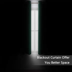 LEMOMO Dark Green Thermal Blackout Curtains/42 x 72 Inch/Set of 2 Panels Room - Image 3