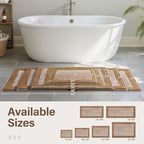 70x24 Long Bathroom Rugs Washable Non Slip, Coffee Bath Mat - Image 6