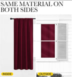 NICETOWN Blackout Curtains for Bedroom, Wine Red, 1 Pair, 42 by 45-inch - Image 5