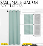 NICETOWN Thermal Insulated Curtains Blackout Draperies, Aqua Blue, 29 by 40 - Image 6