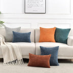 Fancy Homi 2 Packs Grey Decorative Throw Pillow Covers 16x16 Inch - Image 7