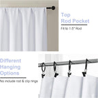 Simplebrand Ava Pure White Curtains - Image 4