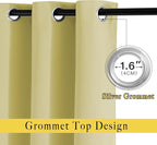 NICETOWN Room Darkening Curtain Panels Grommet - Image 2