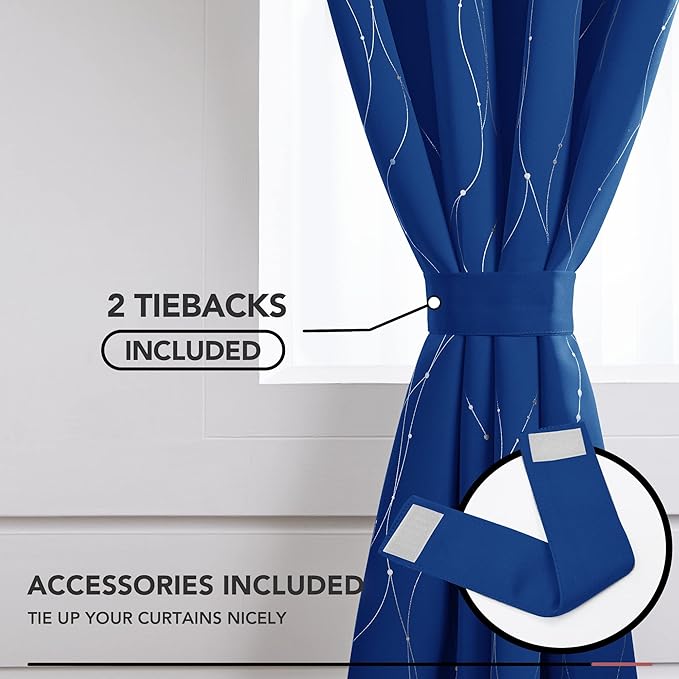Deconovo Blackout Curtains, 52 x 54 Inch Drapes - Image 5
