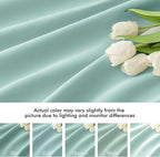 MIULEE Aqua Back Tab Blackout Curtains 63 Inch Length 2 Panels Set - Image 8