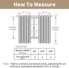 LAMIT Linen Curtains 63 inch Length - Image 7