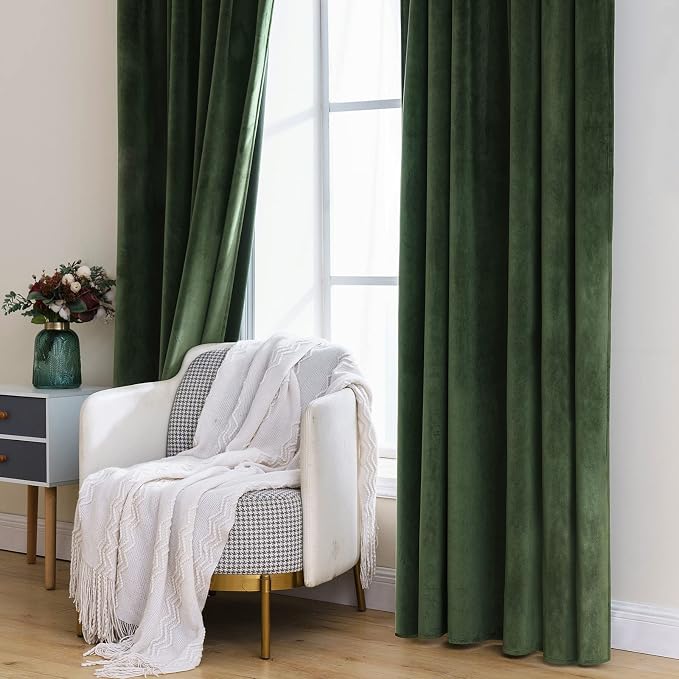 MIULEE Velvet Curtains 66 Inch Wide - Image 7
