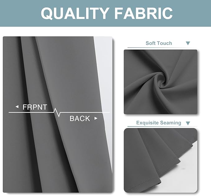 ChrisDowa Blackout Curtains 80 inches Long - Image 3