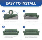KEKUOU Stretch Oversized Sofa Slipcover 1 Piece Couch Sofa Cover Furniture - Image 5