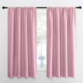 NICETOWN Blackout Curtains for Bedroom, Rouge Pink, 1 Pair, 42 by 45-inch by NICETOWN