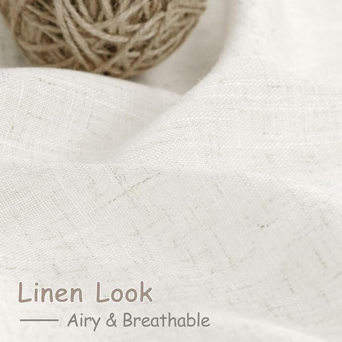 Nanspring 54 Inch Linen Curtains - Image 4