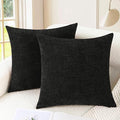 CaliTime Throw Pillow Covers Decorative 18 X 18 Inches Pack of 2 Cozy Chenille by CaliTime