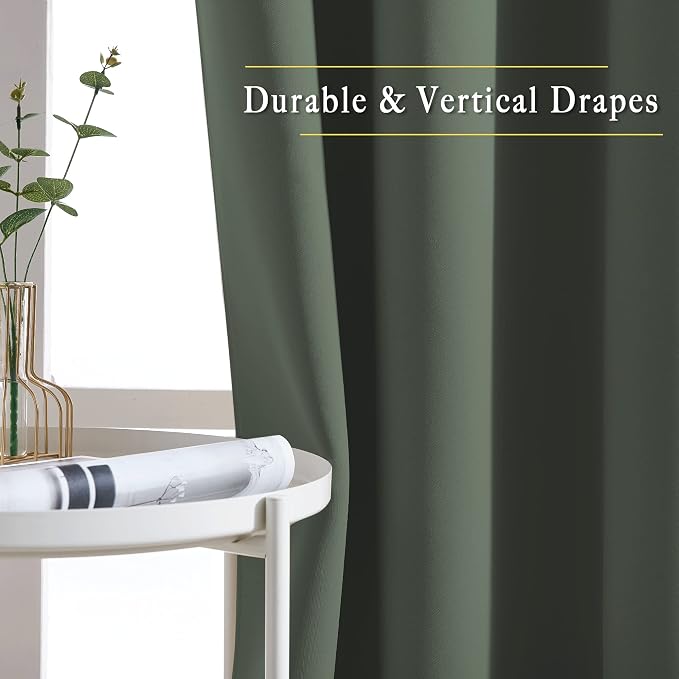 NICETOWN Bedroom Blackout Curtains 95 inch Length - Image 5