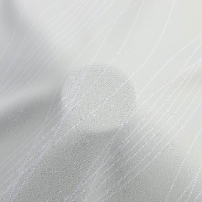 Estelar Textiler Sage Green and Greyish White Gradient Blackout Curtains - Image 8