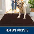 OLANLY Dog Door Mat for Muddy Paws 24x16, Absorbs Moisture and Dirt, Absorbent - Image 6