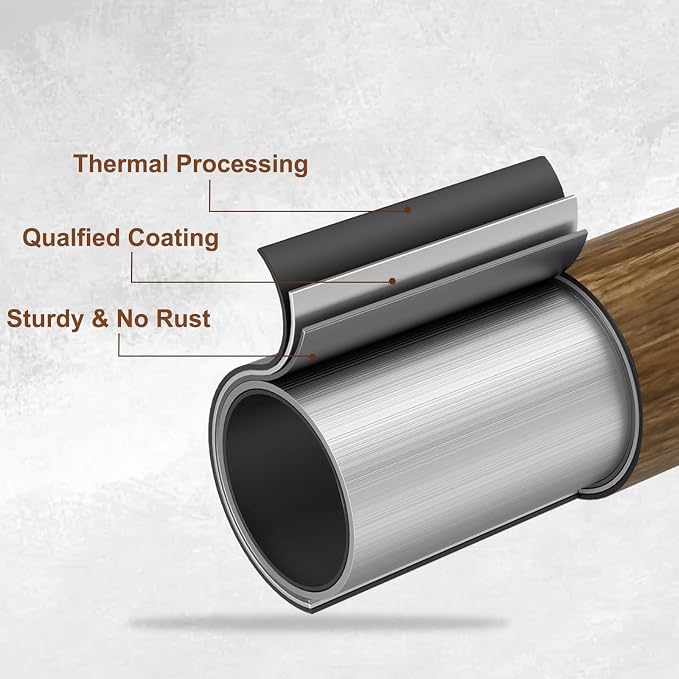 1” Diameter Curtain Rods Itself is 30 to 60 inch 2 Pack Fit 30-54 inch Window - Image 4