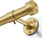 YaFex Heavy Duty Curtain Rods 32-60 Inch, 1 Inch Adjustable Gold Curtain Rod by YaFex