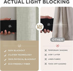 Joydeco Linen Blackout Curtains - Image 5