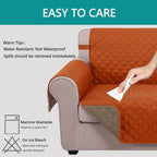 U-NICE HOME Loveseat Sofa Cover Reversible Couch Cover - Image 3
