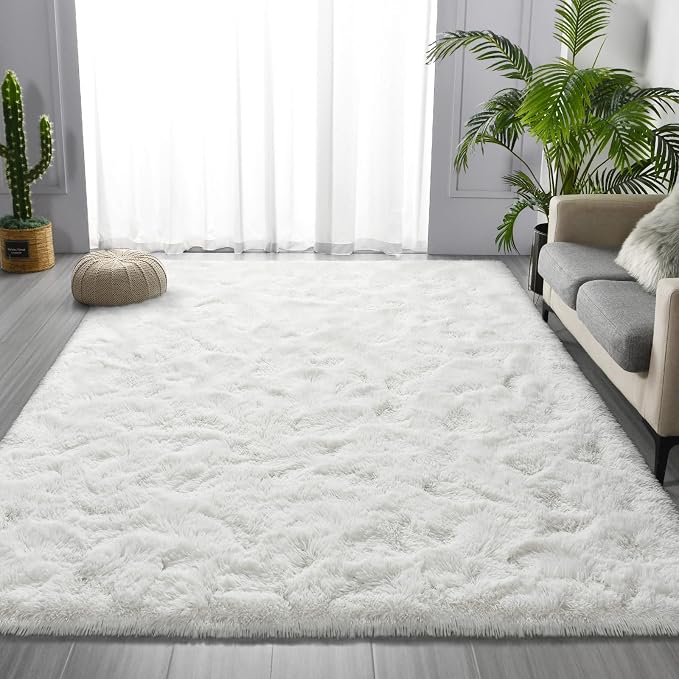 Deerhoo Large Shag Area Rugs 6 x 9, Plush Fuzzy Rugs - Image 2