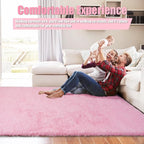 Shag Area Rug for Bedroom 5x8, Soft Fuzzy Rug Non-Shedding Indoor Plush Carpet - Image 5