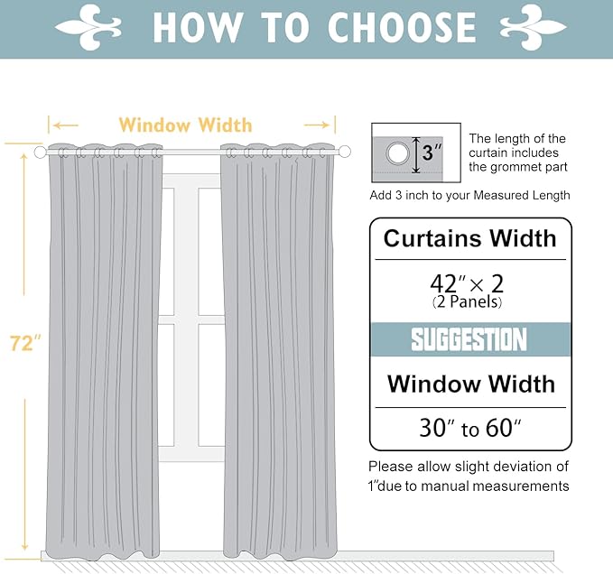 ChrisDowa 100% Blackout Curtains 72 inch Long - Image 6
