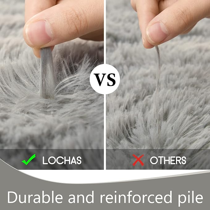 LOCHAS Ultra Soft Indoor Modern Area Rugs Fluffy Living Room Carpets - Image 7