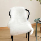 linmopm Faux Fur Rug Sheepskin Shag Fluffy Fuzzy White 2x3 ft Small Rugs - Image 5